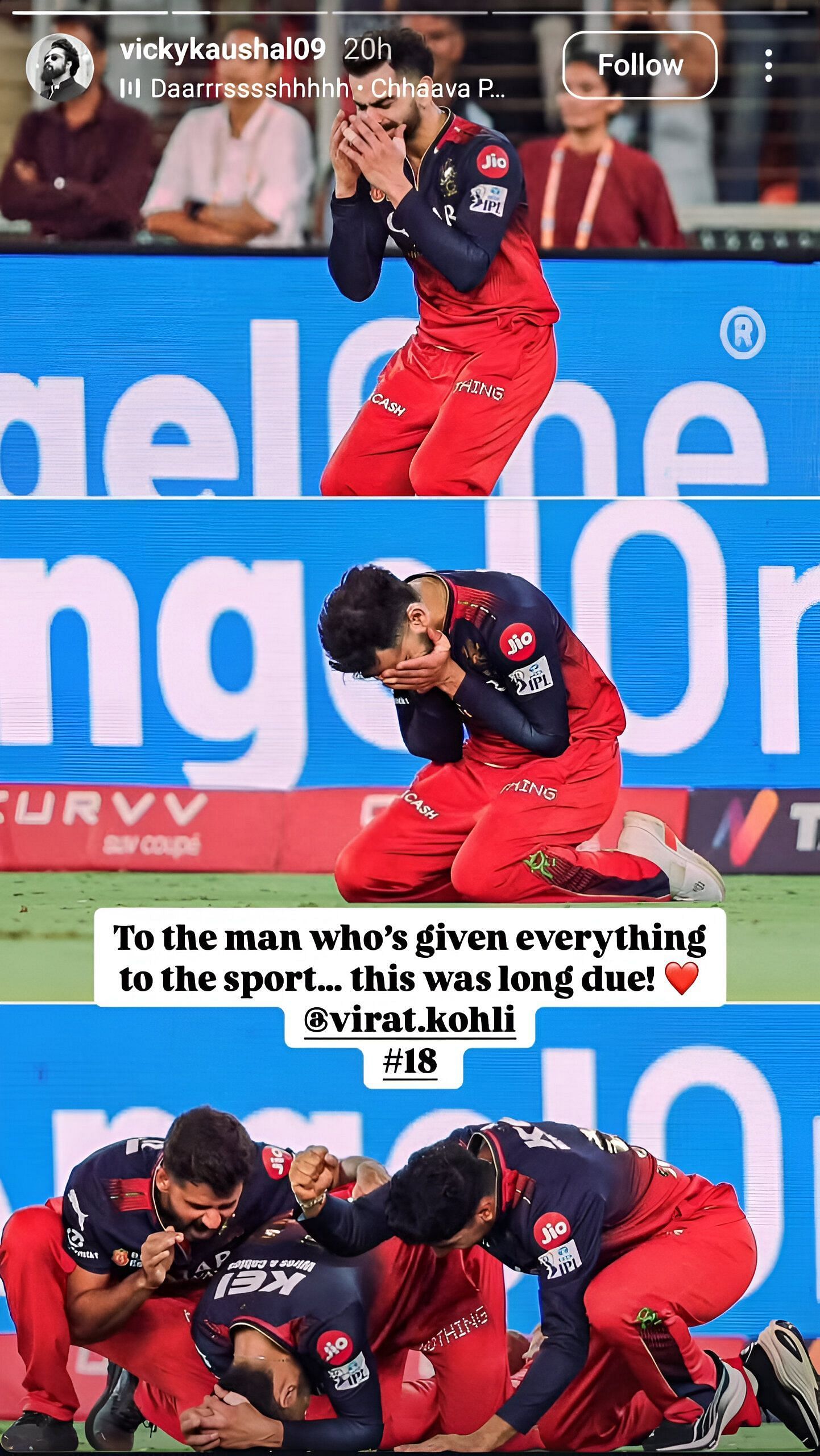 Screenshot of Vicky Kaushal's Instagram story - Source: Vicky Kaushal/IG